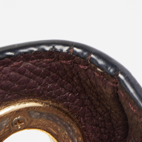 COACH Plum Leather Turnlock Edie Shoulder Bag - Picture 7 of 8